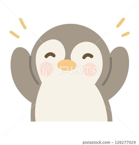 Cartoon Illustration of a Happy Penguin Cartoon Illustration of a Happy Penguin 126277029