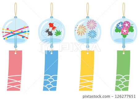 風鈴插圖素材集 126277651