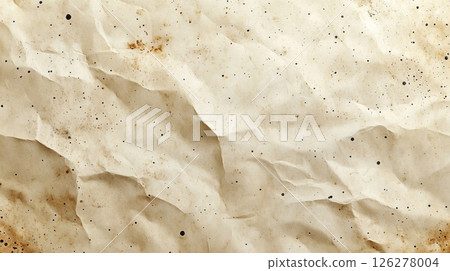 The crumpled surface of brown paper showcases varied textures and light stains, providing an ideal backdrop for art, design, or craft projects. The crumpled surface of brown paper showcases varied textures and light stains, providing an ideal backdrop for art, design, or craft projects. 126278004