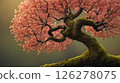 Big tree with roots ant branches, beauty of the nature concept, copy space 126278075