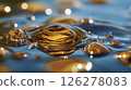 background image of blue ocean waves featuring a water surface in detail, copy space 126278083