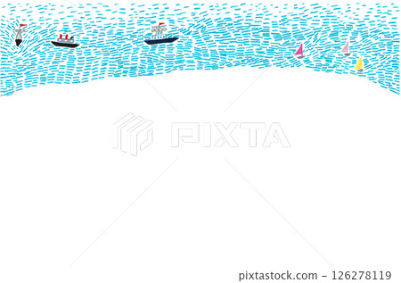 手繪插圖：海 126278119