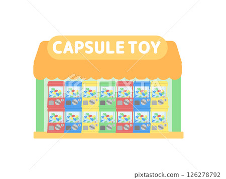 扭蛋、扭蛋機、建築插畫 126278792