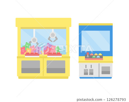 遊戲中心起重機遊戲街機遊戲插圖 126278793