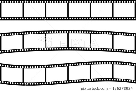 電影、照片、負片框和裝飾框圖示帶 126278924
