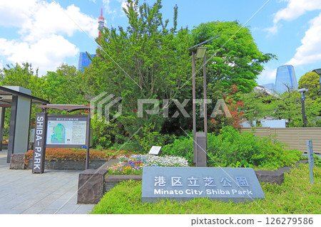 Scenery of Shiba Park in Minato Ward, Tokyo 126279586