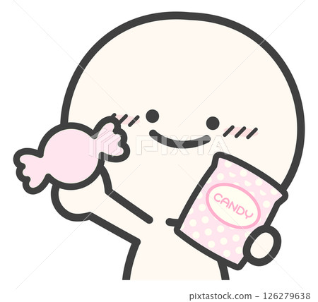 糖果和人，粉紅色糖果 126279638