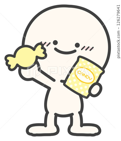 Candy and people, yellow candy 02 Candy and people, yellow candy 02 126279641