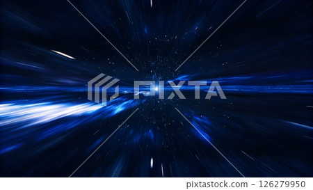 Light Speed Bule Horizon Neon Pulse of the Universe 126279950