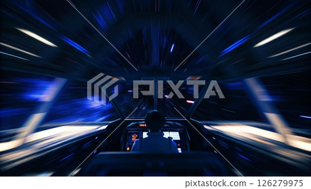 Traveling in space at hyperspace speeds Traveling in space at hyperspace speeds 126279975