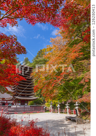 談山神社：紅葉環繞的十三重塔 126280413