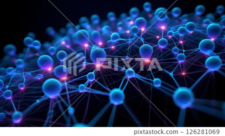 AI Brain Network: Glowing Neural Connections in a Digital Space AI Brain Network: Glowing Neural Connections in a Digital Space 126281069