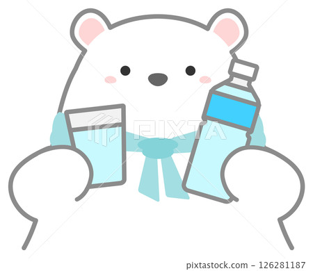 北極熊補充水分以防止中暑 126281187