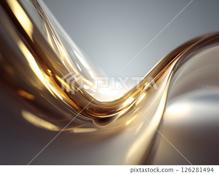奢華的金銀抽象線條背景 126281494