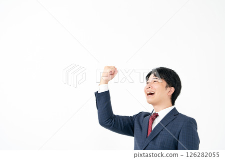 Businessman guts pose Businessman guts pose 126282055