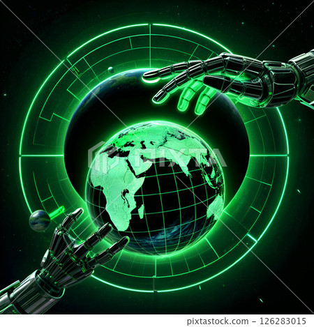 The globe is dominated by the world economy 126283015