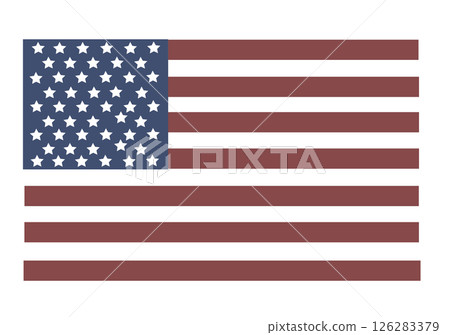 USA flag in style vector 126283379