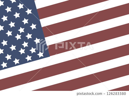 USA flag in style vector 126283380