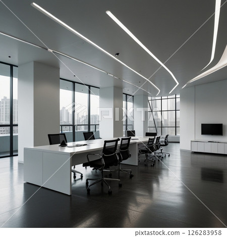 Office (modern, open) 126283958