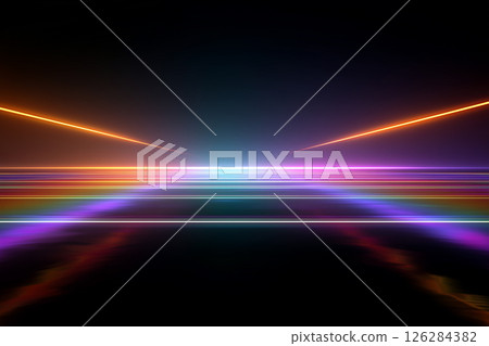 Abstract cyberspace background image with intersecting light lines 126284382