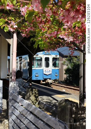 千葉、銚子、銚子電鐵、停在十川站的電車 126285104