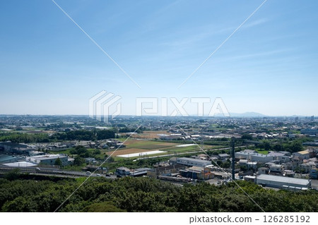 Toyohashi City, Aichi Prefecture_Southwest side view from Iwaya Kannon 1_July 2024 Toyohashi City, Aichi Prefecture_Southwest side view from Iwaya Kannon 1_July 2024 126285192