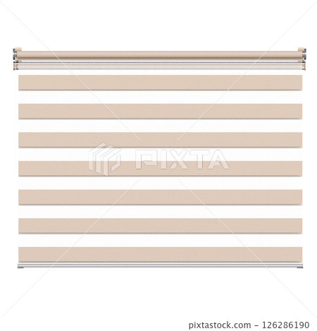 curtain isolated on a transparent background, interior decorations, 3D illustration, cg render 126286190
