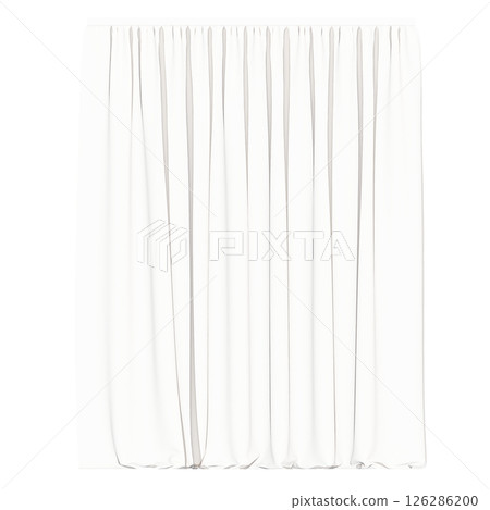 curtain isolated on a transparent background, interior decorations, 3D illustration, cg render curtain isolated on a transparent background, interior decorations, 3D illustration, cg render 126286200
