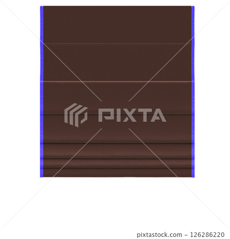 curtain isolated on a transparent background, interior decorations, 3D illustration, cg render 126286220