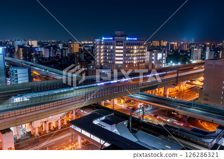大阪弁天町站/阪神高速夜景交通 126286321