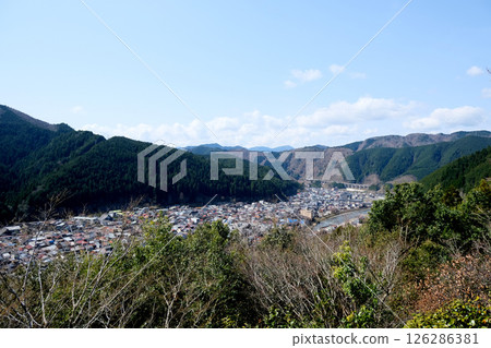 岐阜縣郡上市_從郡上八幡城眺望西南方向_2025年4月3日 126286381