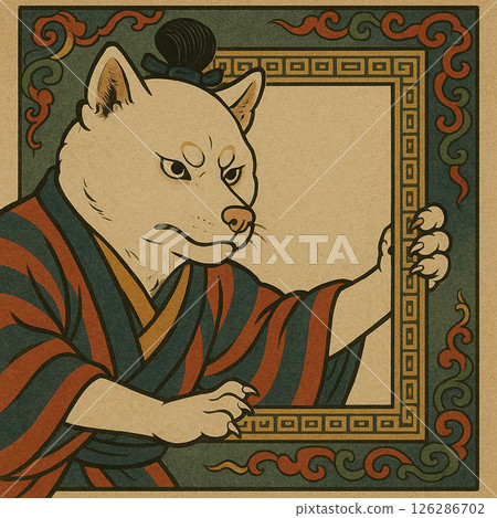 歌舞伎白柴犬 126286702