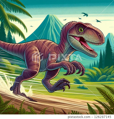 Galloping Velociraptor 126287145
