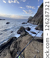 Fishing on the rugged coast 126287321