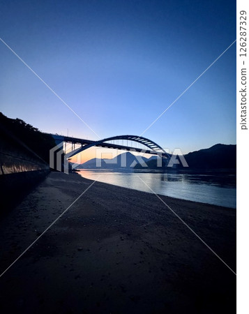 Landscape with a bridge 126287329