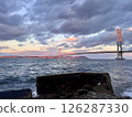 Akashi Kaikyo Bridge and Akashi Strait 126287330