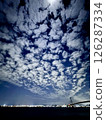 Akashi Kaikyo Bridge, sky and sea 126287334