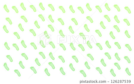 水彩足跡圖案(綠色) 水彩足跡圖案(綠色) 126287539
