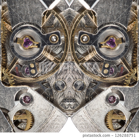 clockwork old mechanical watch, high resolution and detail 126288751