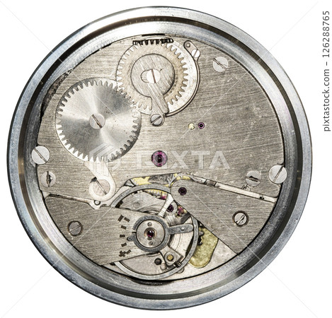 clockwork old mechanical watch, high resolution and detail 126288765