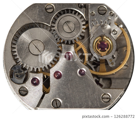 clockwork old mechanical watch, high resolution and detail 126288772