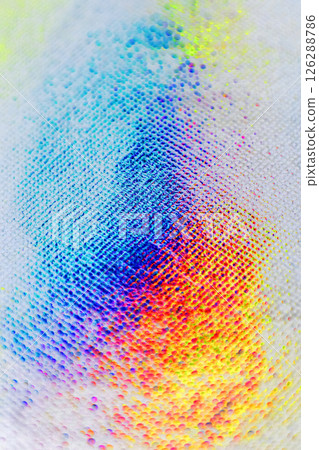 Colorful abstract texture with rainbow gradient dots and artistic effect Colorful abstract texture with rainbow gradient dots and artistic effect 126288786