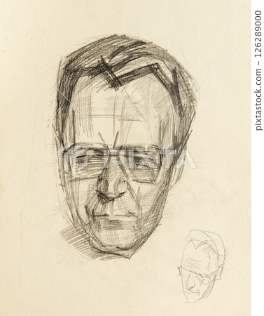 pencil drawing illustration, portrait, sketch 126289000