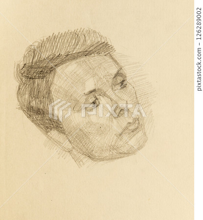 pencil drawing illustration, portrait, sketch pencil drawing illustration, portrait, sketch 126289002