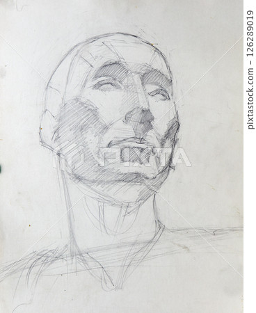 pencil drawing illustration, portrait, sketch 126289019