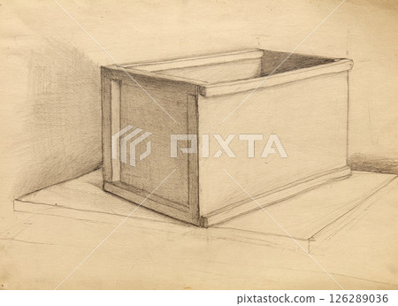 still life, pencil drawing illustration, sketch 126289036