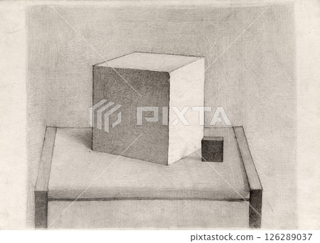 still life, pencil drawing illustration, sketch 126289037