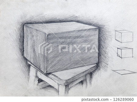 still life, pencil drawing illustration, sketch 126289060
