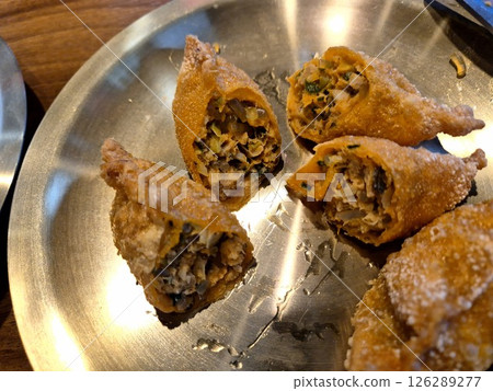 Asian Delicious Food. Fried Dumplings Asian Delicious Food. Fried Dumplings 126289277
