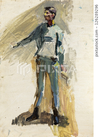 oil painting, portrait, handmade drawing oil painting, portrait, handmade drawing 126289296